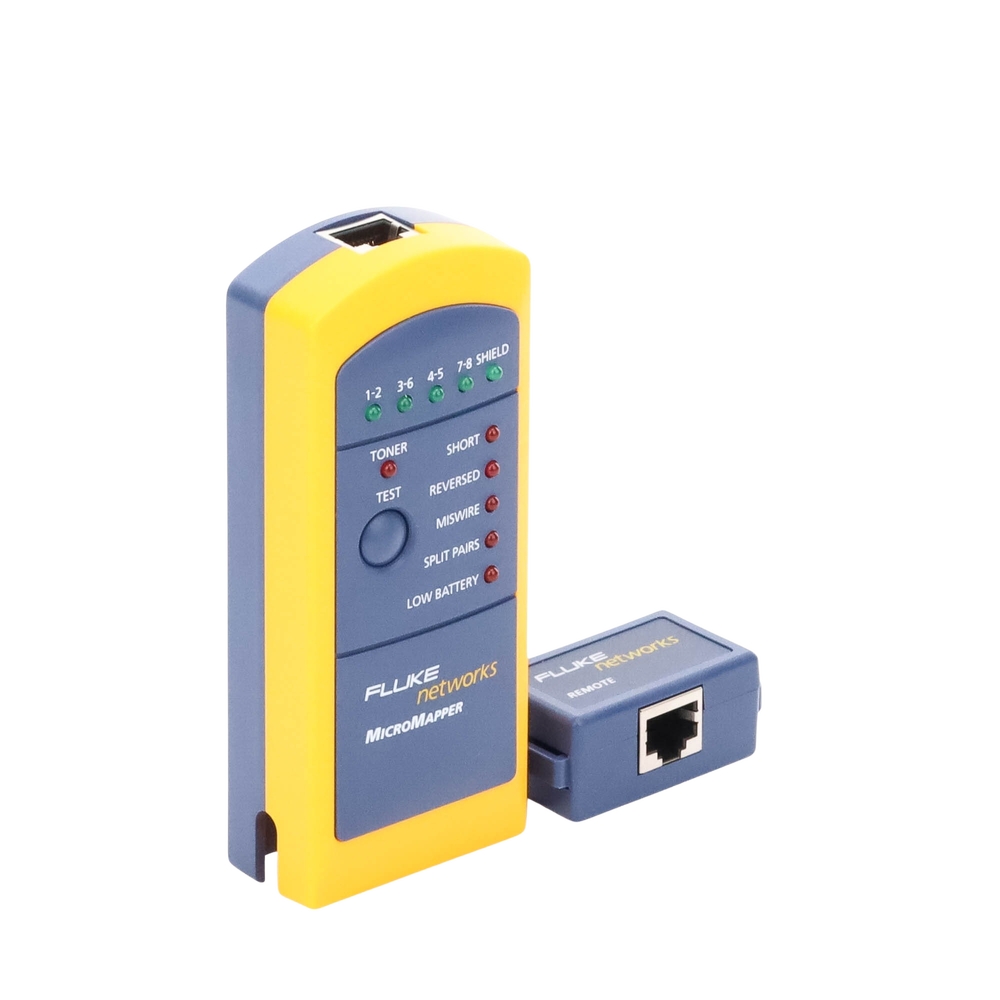Probador de Mapa de Cableado MicroMapper, para Verificar R�pida y F�cilmente la Integridad del Cableado de Par Trenzado de Ethernet