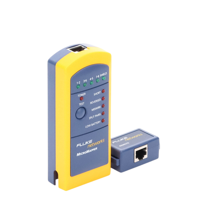 Probador de Mapa de Cableado MicroMapper, para Verificar R�pida y F�cilmente la Integridad del Cableado de Par Trenzado de Ethernet