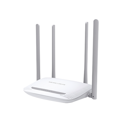 Router Inalámbrico N Mejorado / 2.4 GHz de 300 Mbps / 1 Puerto WAN 10/100 Mbps / 3 Puertos LAN 10/100 Mbps / 4 Antenas de 5 dBi