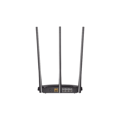 Router N de alta potencia 300 Mbps / 1 Puerto WAN 10/100 / 3 Puertos LAN 10/100 / Chip PA (potencia transmisión 2x) / 3 Antenas de 7 dBi