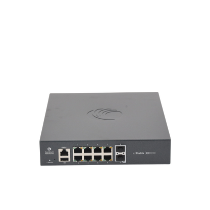 Switch PoE cnMatrix Ex1010-P / 8 Puertos Gigabit PoE 802.3af/at + 2 SFP / Capa 2 / Gestión en la Nube Gratuito