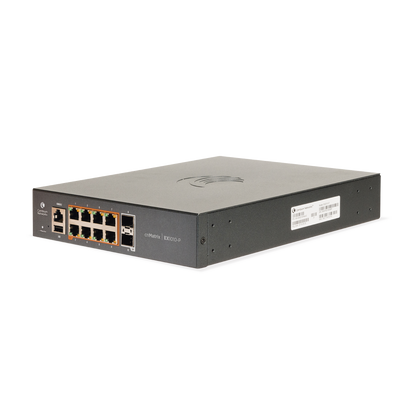 Switch PoE cnMatrix Ex1010-P / 8 Puertos Gigabit PoE 802.3af/at + 2 SFP / Capa 2 / Gestión en la Nube Gratuito