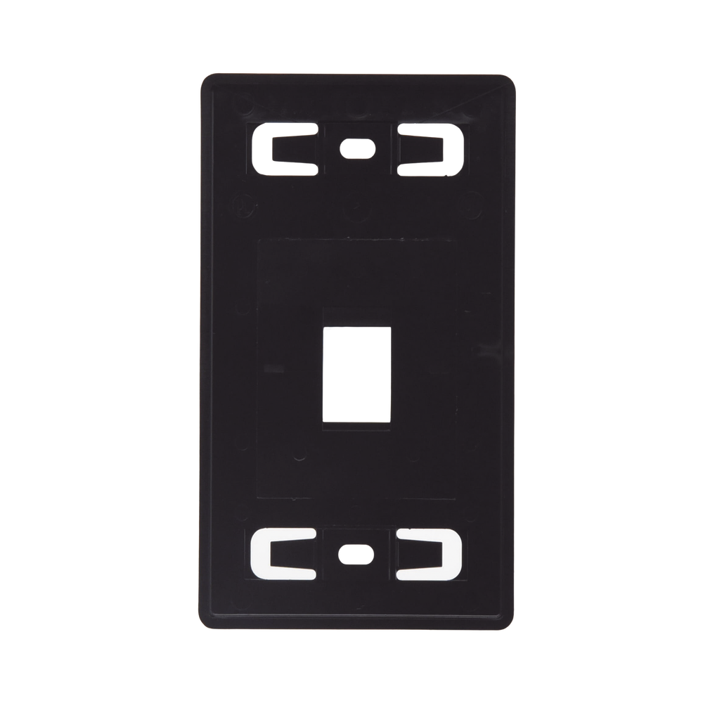 Placa de Pared Modular MAX, de 1 Salida, Color Negro