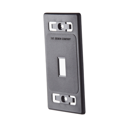 Placa de Pared Modular MAX, de 1 Salida, Color Negro