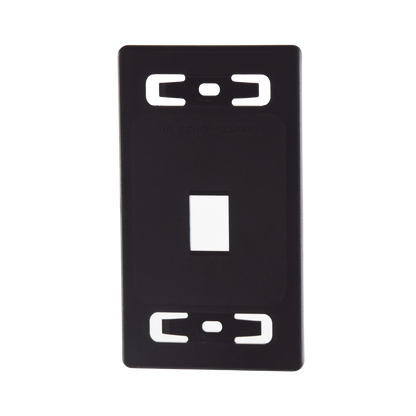 Placa de Pared Modular MAX, de 1 Salida, Color Negro
