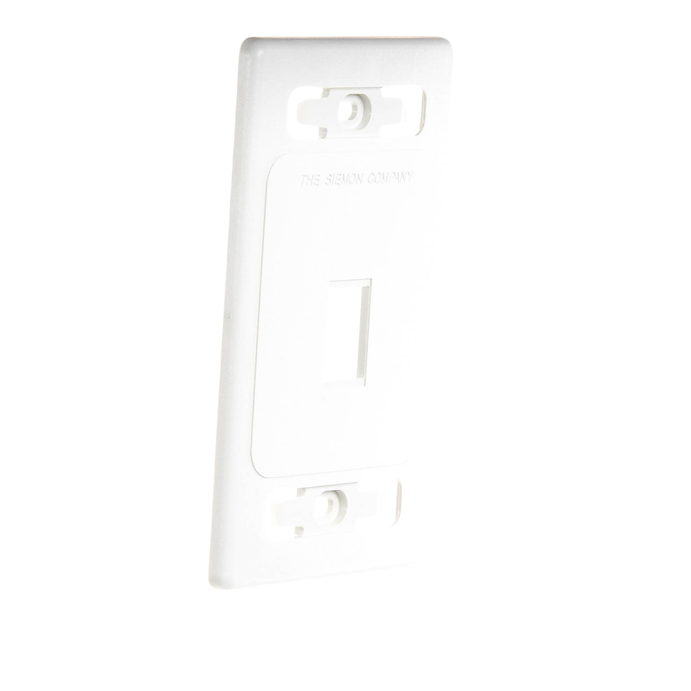Placa de Pared Modular MAX, de 1 Salida, Color Blanco, Version Bulk (Sin Empaque Individual)