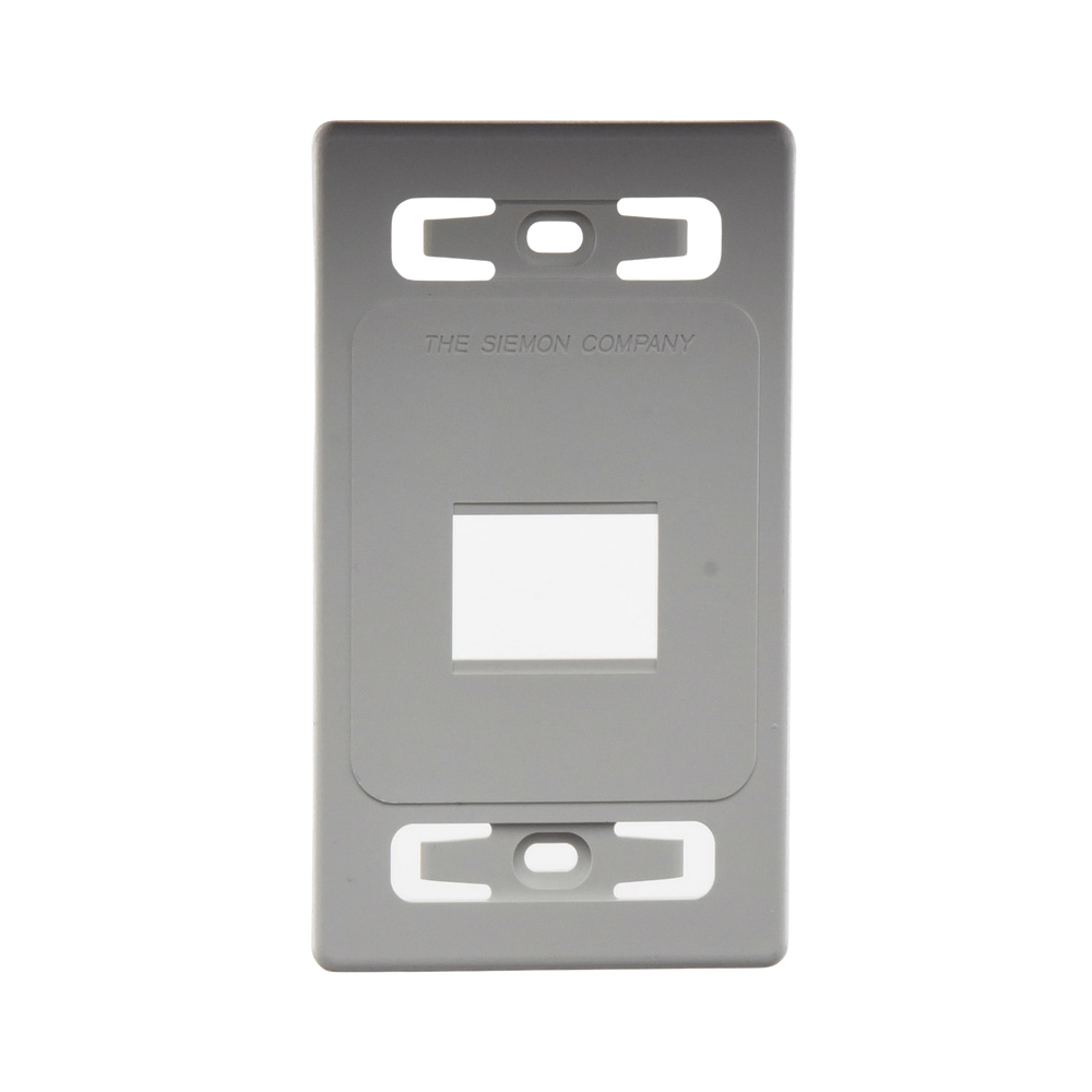 Placa de Pared Modular MAX, de 2 Salidas, Color Blanco