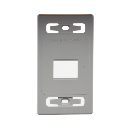 Placa de Pared Modular MAX, de 2 Salidas, Color Blanco