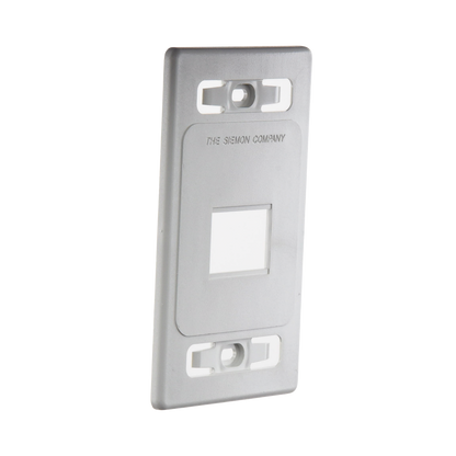 Placa de Pared Modular MAX, de 2 Salidas, Color Blanco