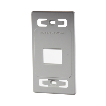 Placa de Pared Modular MAX, de 2 Salidas, Color Blanco