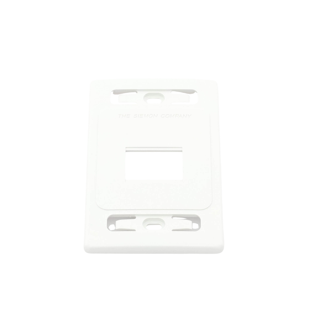 Placa de Pared Modular MAX, de 2 Salidas, Color Blanco, Versión Bulk (Sin Empaque Individual)
