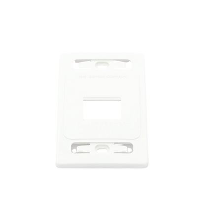 Placa de Pared Modular MAX, de 2 Salidas, Color Blanco, Versión Bulk (Sin Empaque Individual)