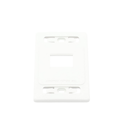 Placa de Pared Modular MAX, de 2 Salidas, Color Blanco, Versión Bulk (Sin Empaque Individual)