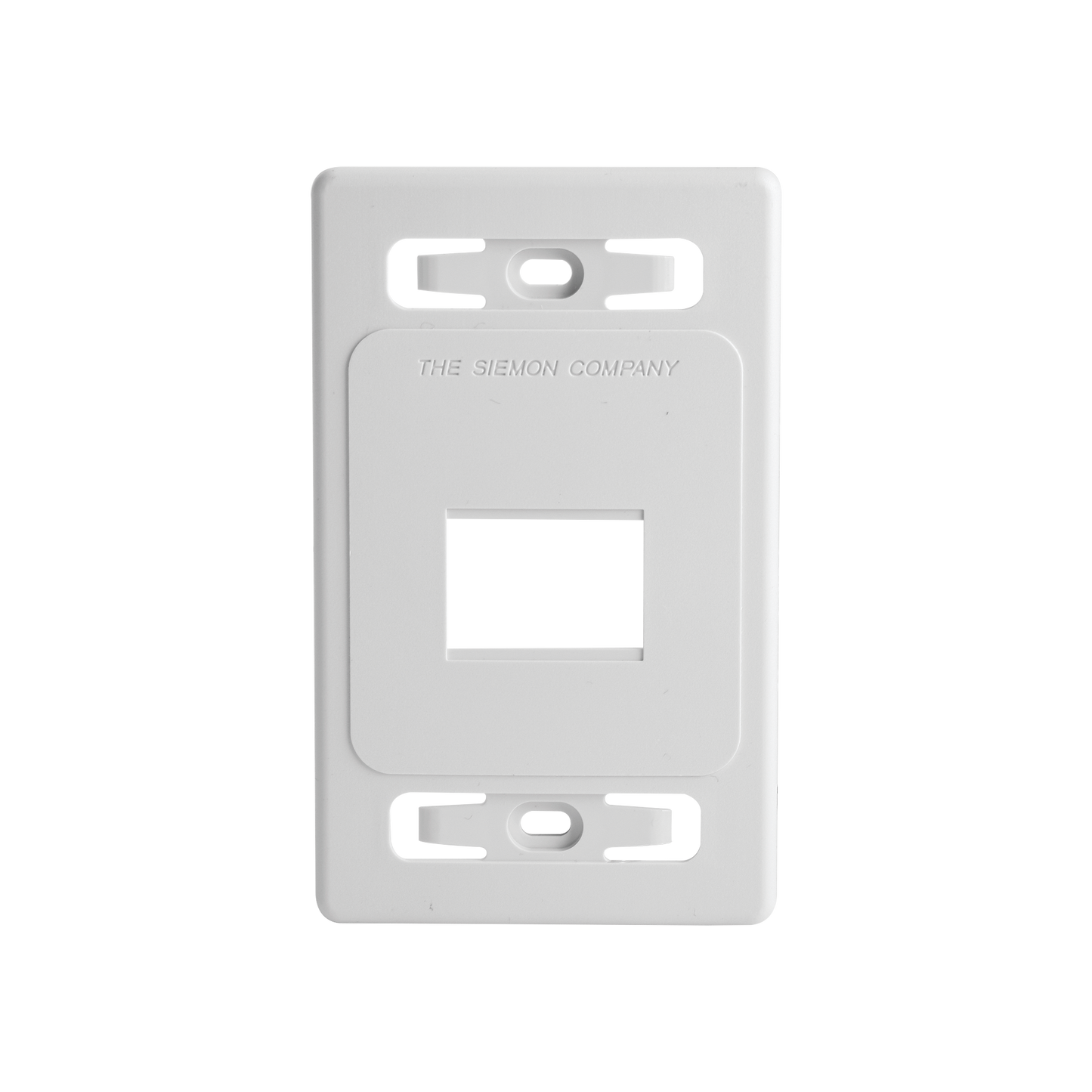 Placa de Pared Modular MAX, de 2 Salidas, Color Blanco, Versión Bulk (Sin Empaque Individual)
