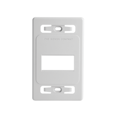 Placa de Pared Modular MAX, de 3 Salidas, Color Blanco, Versión Bulk (Sin Empaque Individual)