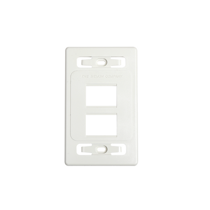 Placa de Pared Modular MAX, de 4 Salidas, Color Blanco, Versi�n Bulk (Sin Empaque Individual)