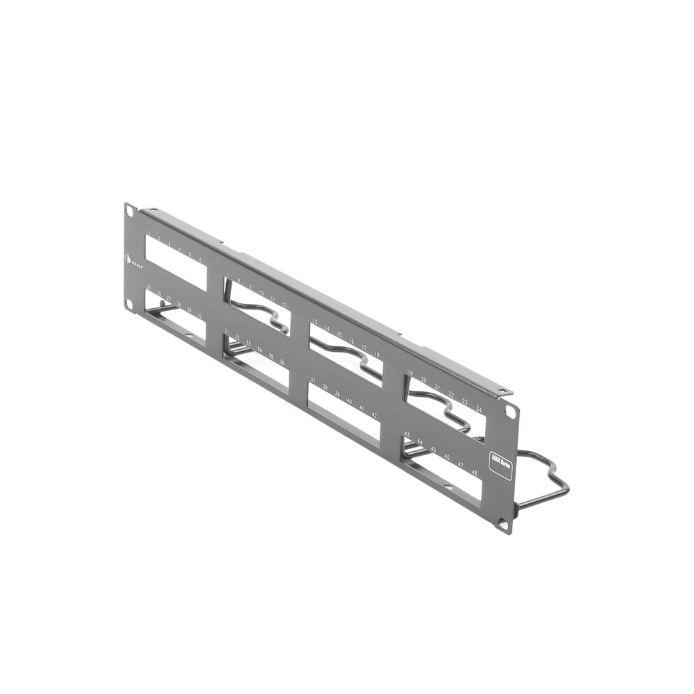 Patch Panel MAX Modular (vacío), de 48 Puertos, Plano, 2UR