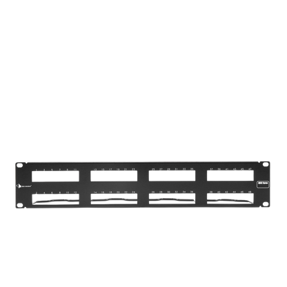 PATCH PANEL MAX VACIO ID VERTICAL UTP 48 PTOS PLANO 2U NEGRO
