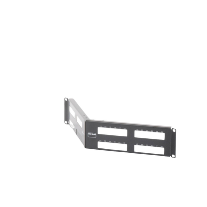 Patch Panel MAX Modular (vacío), de 48 Puertos, Angulado, 2UR