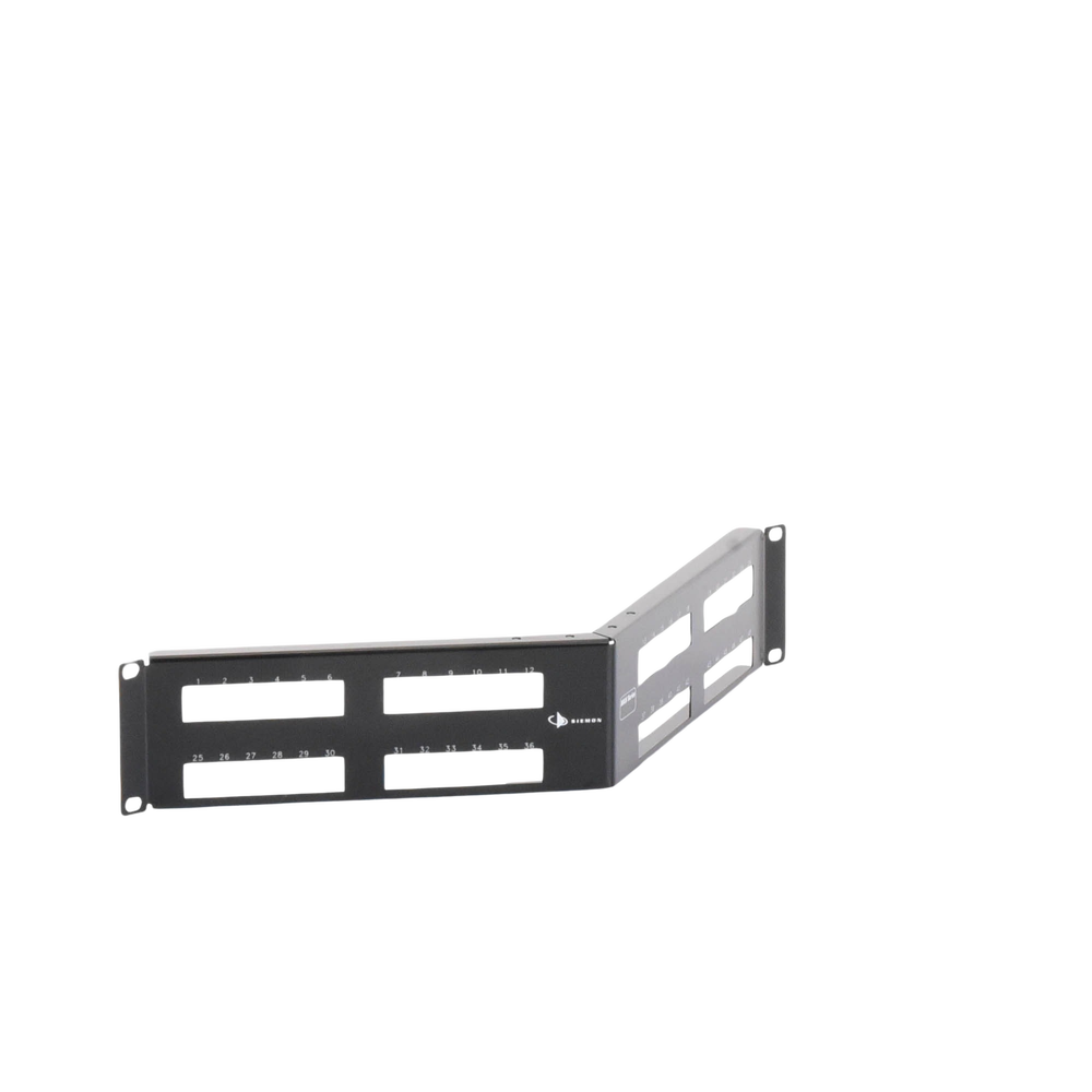 Patch Panel MAX Modular (vacío), de 48 Puertos, Angulado, 2UR