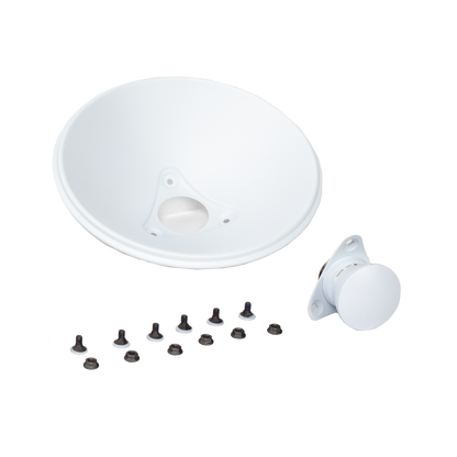 Par de Antenas Modulares Dual Slant, 4.9 - 6.4 GHz, Dimensiones (27 cm), Apertura 45°, Ganancia de 20 dBi, Diseñadas para radio C5x