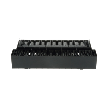 Organizador de Cables Horizontal NetManager, Doble (Frontal y Posterior), Para Rack de 19in, 2UR