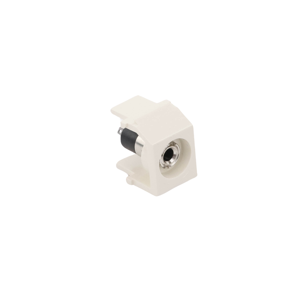 M�dulo Acoplador Est�reo de 3.5mm (1/8), Tipo Keystone, Para Soldar, Color Blanco Mate
