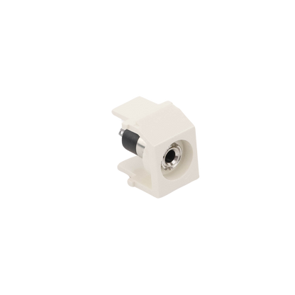M�dulo Acoplador Est�reo de 3.5mm (1/8), Tipo Keystone, Para Soldar, Color Blanco Mate