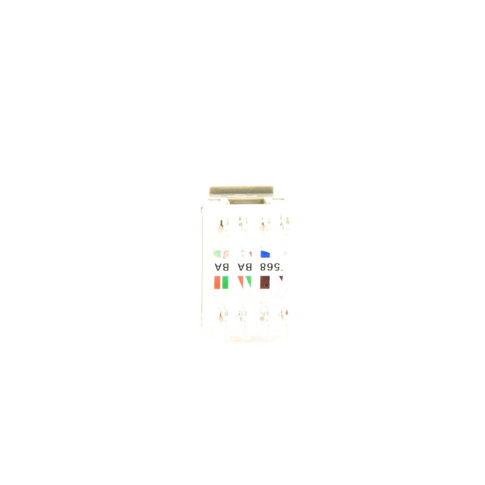 Conector Jack Estilo 110 (de Impacto), Tipo Keystone, Categoría 6, de 8 Posiciones y 8 Cables, Color Gris