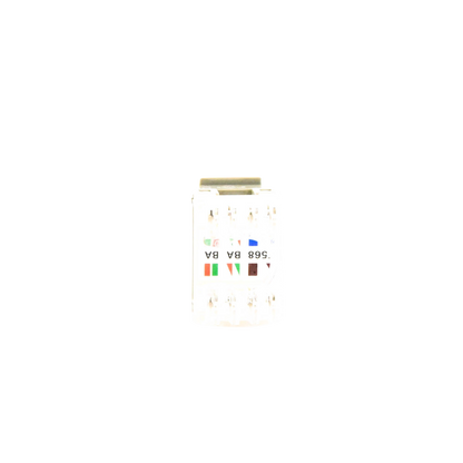 Conector Jack Estilo 110 (de Impacto), Tipo Keystone, Categoría 6, de 8 Posiciones y 8 Cables, Color Gris