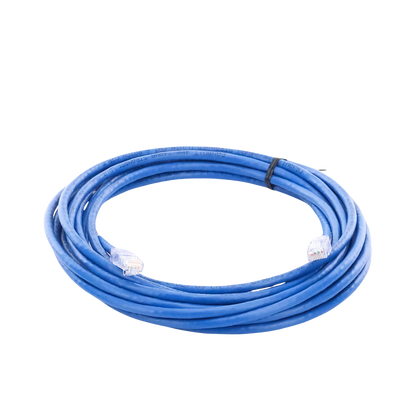 Cable de Parcheo UTP Categoría 6, con Plug Modular en Cada Extremo - 6 Metros (19.69 Pies) - Azul