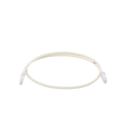 Cable de Parcheo UTP Categoría 6, con Plug Modular en Cada Extremo - 1 Metro (3.28 Pies) - Blanco Mate