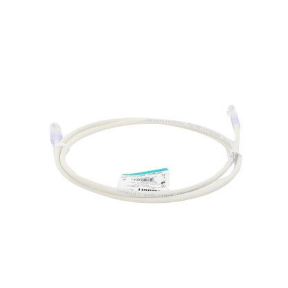 Cable de Parcheo UTP Categoría 6, con Plug Modular en Cada Extremo - 1.5 Metros (4.92 Pies) - Blanco Mate
