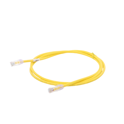 Cable de Parcheo UTP Categoría 6, con Plug Modular en Cada Extremo - 1.5 Metros (4.92 Pies) - Amarillo
