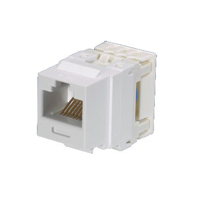 Conector Jack Estilo 110 (de Impacto), Tipo Keystone, Categoría 6, de 8 Posiciones y 8 Cables, Color Marfil