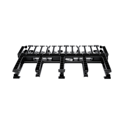 Organizador de Cables Horizontal NetManager de Alta Densidad, Doble (Frontal y Posterior), Para Rack de 19in, 1UR, Color Negro