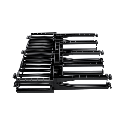 Organizador de Cables Horizontal NetManager de Alta Densidad, Doble (Frontal y Posterior), Para Rack de 19in, 1UR, Color Negro