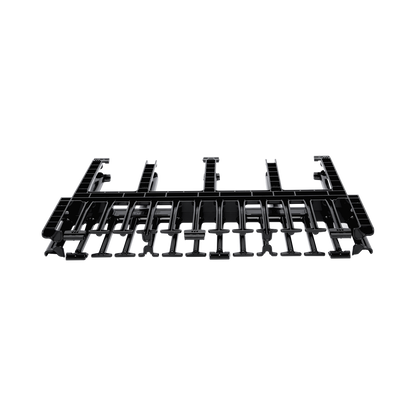 Organizador de Cables Horizontal NetManager de Alta Densidad, Doble (Frontal y Posterior), Para Rack de 19in, 1UR, Color Negro