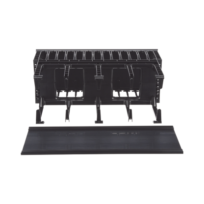 Organizador de Cables Horizontal NetManager de Alta Densidad, Doble (Frontal y Posterior), Para Rack de 19in, 4UR