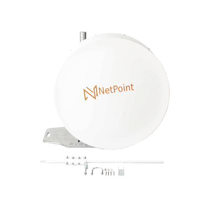 Antena Blindada de alta gama / 3 ft / 10-11 GHz / Ganancia 38 dBi / Conector de guía de onda para radios B11 / Montaje con alineación milimétrica / Tornillería de acero inoxidable