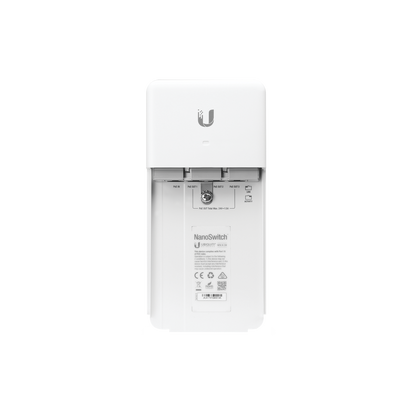 Switch PoE 24 V de Paso para Exterior con 4 Puertos Gigabit (1 PoE In, 3 PoE Out) NanoSwitch