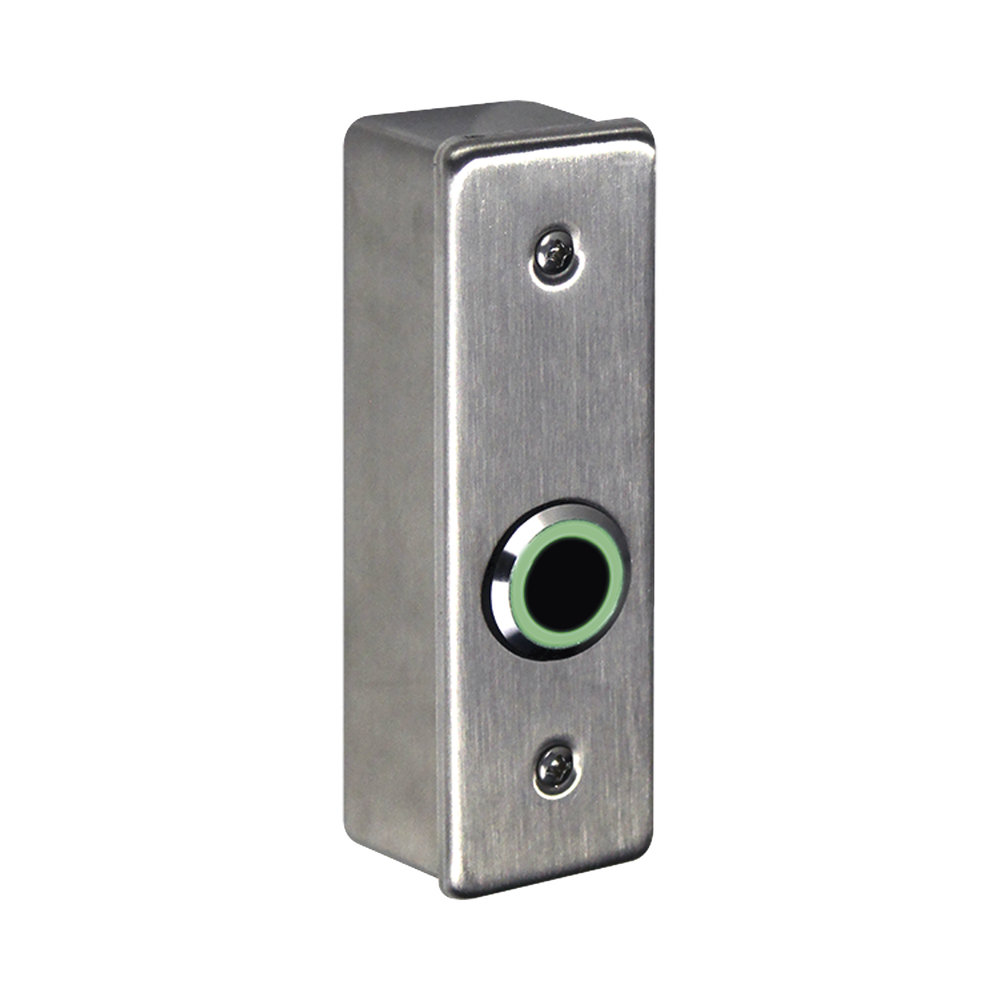 Interruptor IR NoTouch® de Acero Inoxidable, Montaje Delgado, Caja Posterior, Símbolo de puerta