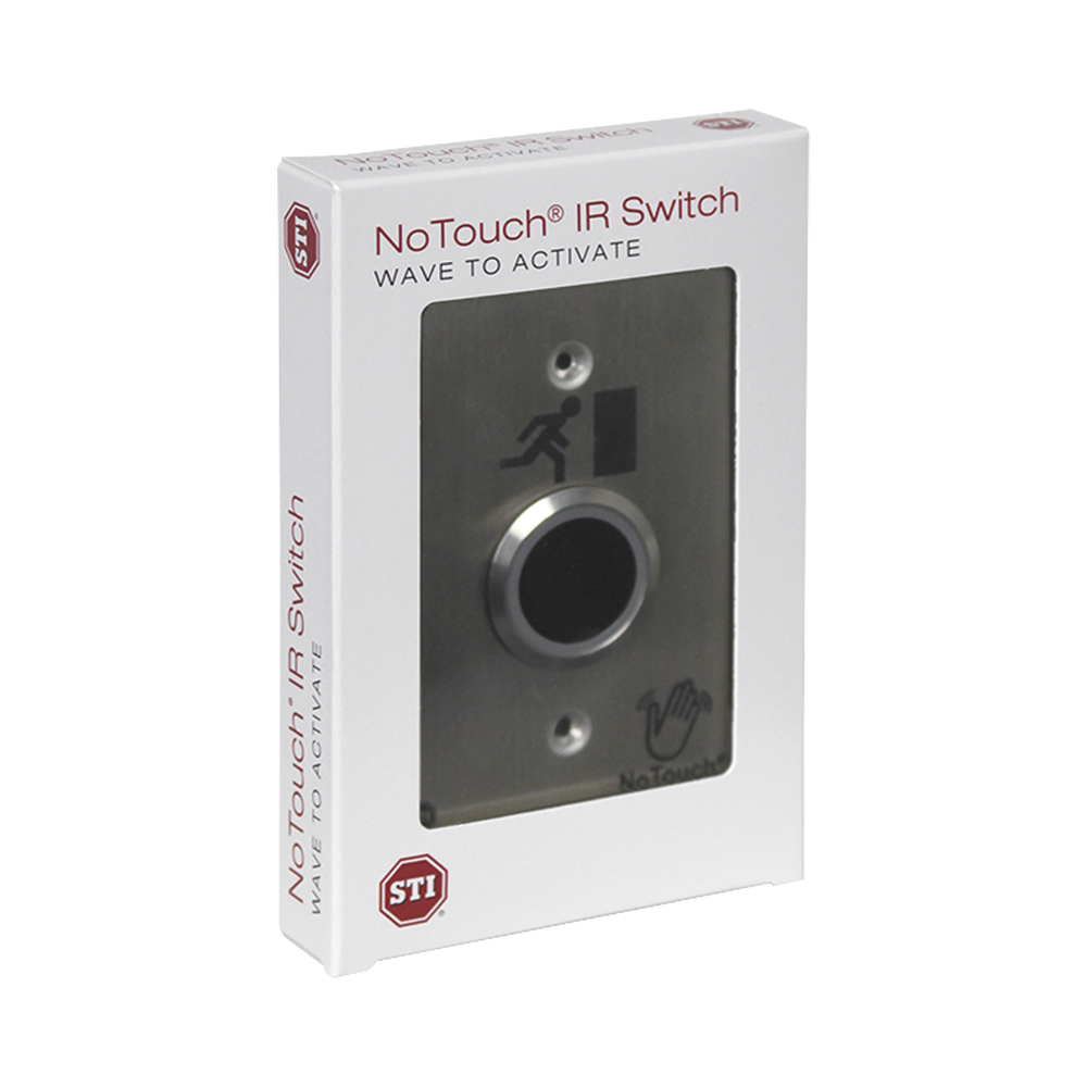 Interruptor IR NoTouch® de Acero Inoxidable, De un solo grupo, Símbolo de puerta