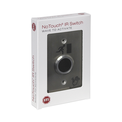 Interruptor IR NoTouch® de Acero Inoxidable, De un solo grupo, Símbolo de puerta