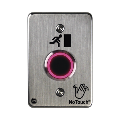 Interruptor IR NoTouch® de Acero Inoxidable, De un solo grupo, Símbolo de puerta