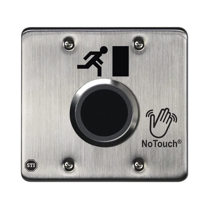 Interruptor IR NoTouch® de Acero Inoxidable, Salida Doble, Símbolo de Puerta