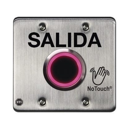 Interruptor IR NoTouch® de Acero Inoxidable, Salida Doble, SALIDA