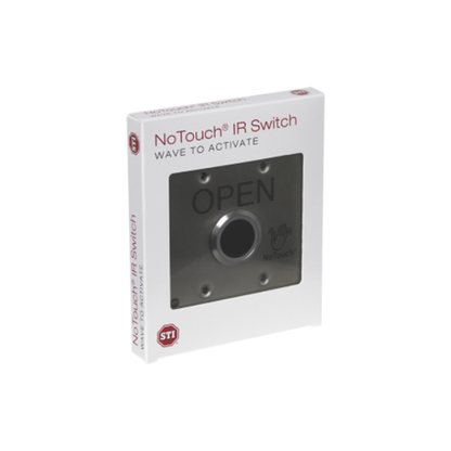 Interruptor IR NoTouch® de Acero Inoxidable, Salida Doble, ABIERTO