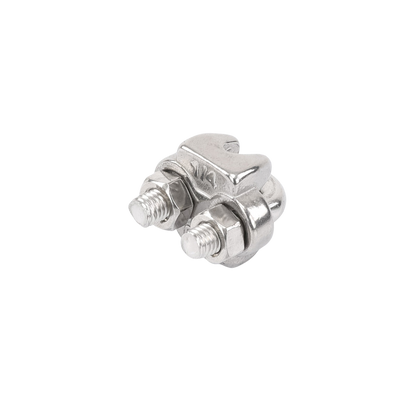 Nudo/ Perro/ Abrazadera Acero Forjado para Cable de 1/4", Acero Inoxidable.