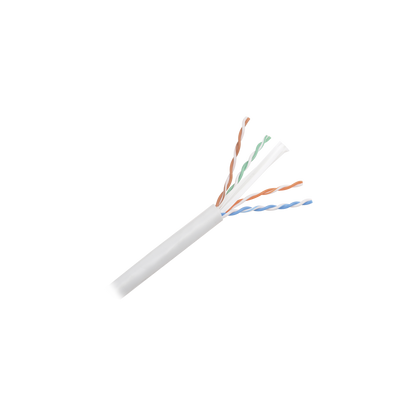 Bobina de Cable UTP de 305 Metros (1000 Pies) de Cobre, NetKey, Gris Claro, Categoría 6 (24 AWG), 1000Mbps, Riser (CMR), de 4 Pares